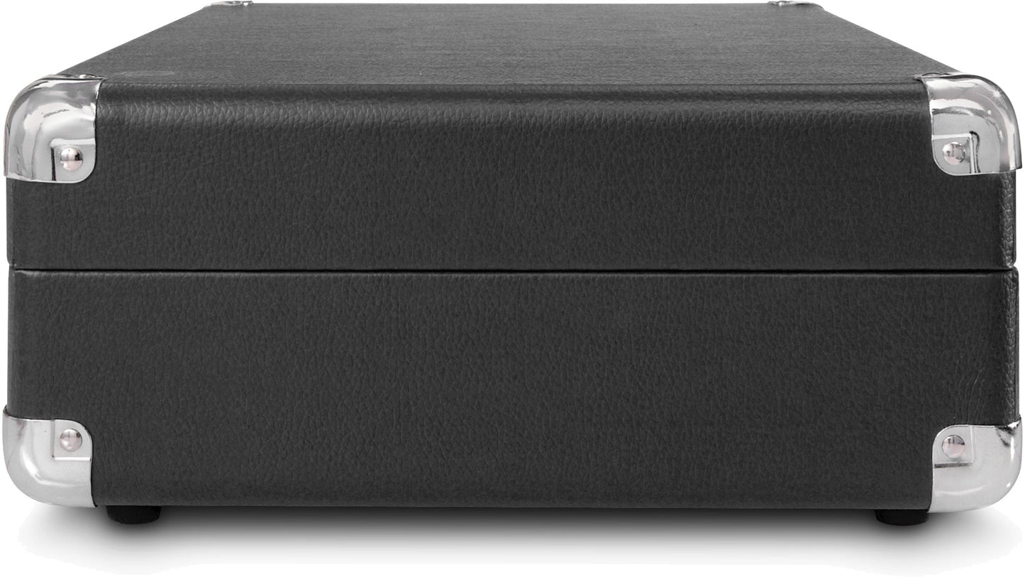 Crosley CR8005A-BK Cruiser Portable 3-Speed Turntable, Black