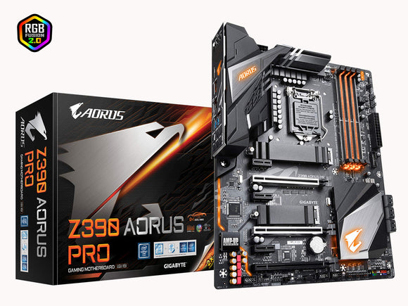Gigabyte Z390 AORUS PRO (Intel LGA1151/Z390/ATX/2xM.2 Thermal Guard/Realtek ALC1220/RGB Fusion/Gaming Motherboard)