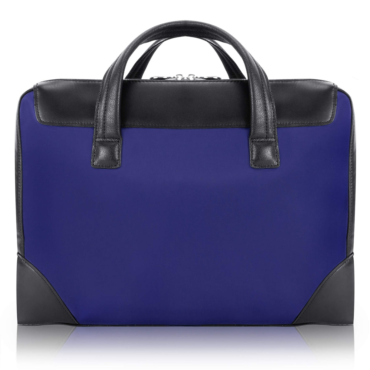 McKlein 18567 USA Harpswell 17" Nylon Dual Compartment Laptop Briefcase Navy
