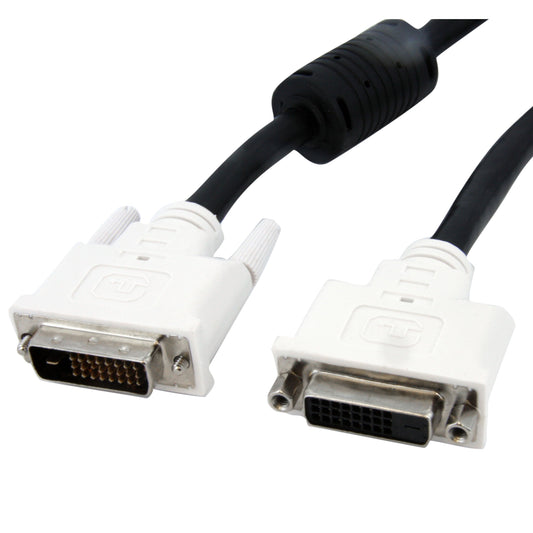 StarTech.com DVI Extension Cable - 10 ft - Dual Link - Male to Female Cable - 2560x1600 - DVI-D Cable - Computer Monitor Cable - DVI Cord