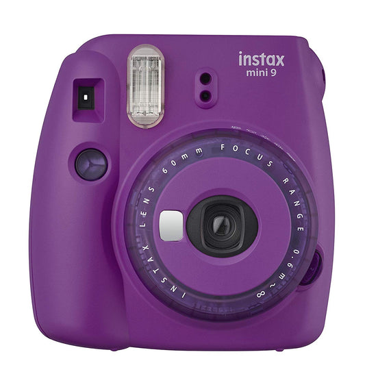 FUJIFILM Instax Mini 9 Clear Purple -  Picture size:62 x 46mm - Lens:2 components -  2 elements -  f= 60 mm -  1:12.7 -