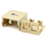 StarTech.com WALLBOX2KIV Dual Cat 5e RJ45 Wall Box (Ivory)