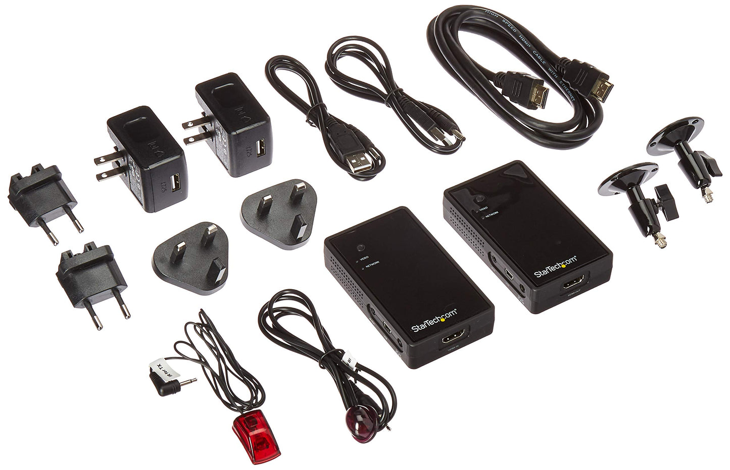StarTech.com HDMI Wireless Transceiver Kit - Wireless HDMI Video - 165ft / 50m - 1080p - HDMI Over Ethernet - HDMI Extender (ST121WHD2)