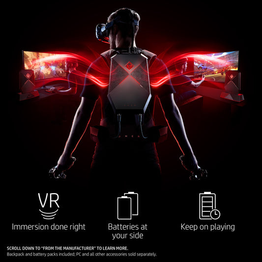 HP PA1000-010 OMEN X Compact Desktop VR Backpack Black