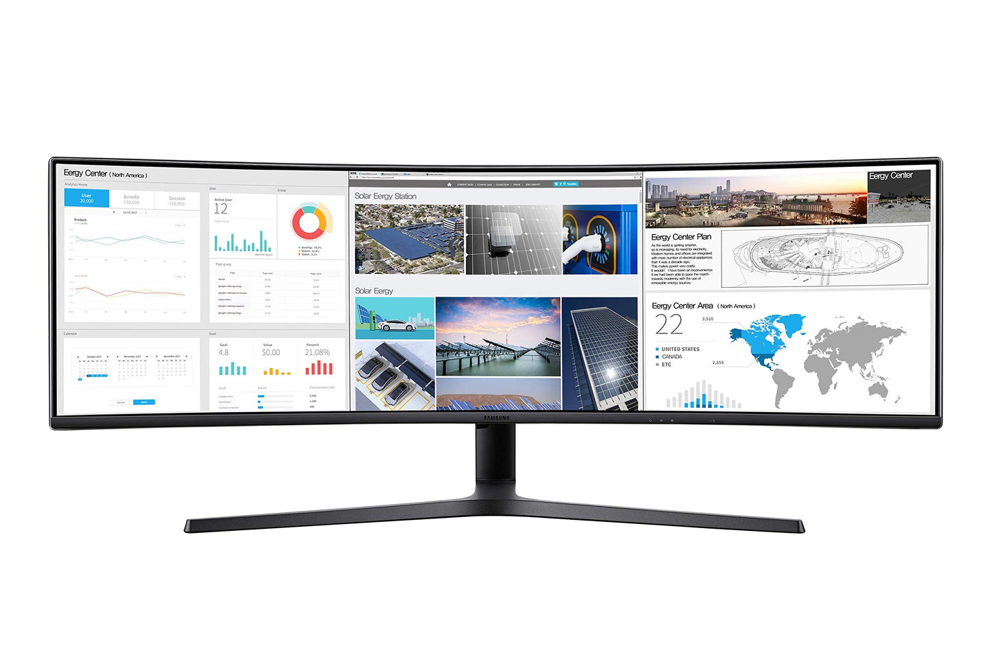 Samsung LC49J890DKNXZA 49" C49J890DKN 3840x1080 Super Ultra-Wide Monitor with USB-C for Business