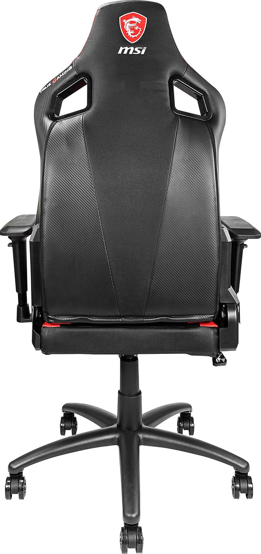 MSI MAG CH110 Gaming Chair Ergonomic Office Chair with Steel Frame Support, Breathable Molded Foam, 180-Degree Reclinable, 4D Multi-Adjustable Armrests, Headrest Pillow and Lumbar Cushion Included