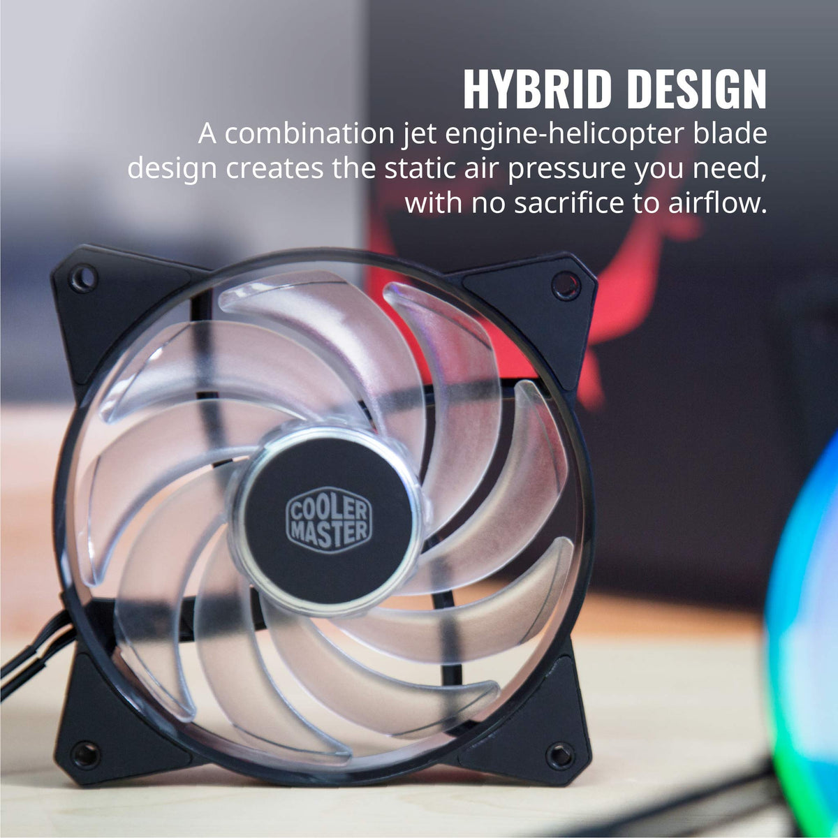 Cooler Master R4-120R-203C-R1 Master Fan MF120R- 120mm Air Balance Addressable ARGB 3in1 Case Fans Computer Cases CPU Coolers and Radiators
