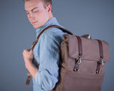 McKlein 18477 USA Element 15" Nylon Flap Over Laptop Backpack Navy