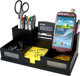 Victor Wood Desk Organizer with Smart Phone Holder, S9525