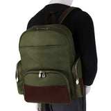 McKlein 18361 USA Cumberland 17" Nylon Dual Compartment Laptop Backpack Green