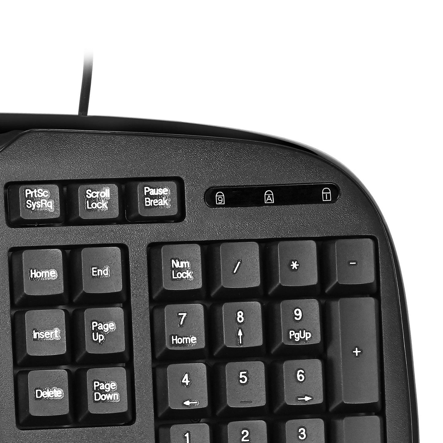 Adesso AKB-133CB - Keyboard and Mouse Combo, Wired, Desktop Keyboard, Ambidextrous Mouse, Multimedia Hotkeys - Compatible for Desktop/PC/Windows XP/7/8/10