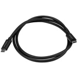 STARTECH USB31CC1M USB C Cable, 3 ft/1m, 10 Gbps, 4K, USB-IF, Charge and Sync, USB Type C to Type C Cable