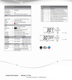 Pyramid Extra Large 4" numeral Red LED Digital Clock, 4-Digit, 110V, 6' cord, Made in USA (DIG-4B)