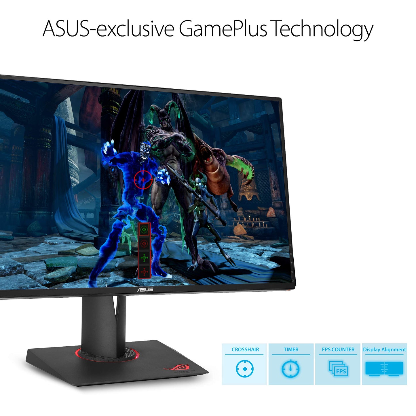 ASUS ROG PG279Q 27" Gaming Monitor WQHD 1440p IPS 165Hz DisplayPort Adjustable Ergonomic EyeCare G-SYNC