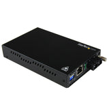 StarTech.com Multimode (MM) SC Fiber Media Converter for 1Gbe Network - 550m Range - Gigabit Ethernet -Remote Monitoring - 850nm (ET91000SC2)
