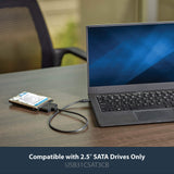 StarTech.com USB C to SATA Adapter - External Hard Drive Connector for 2.5'' SATA Drives - SATA SSD/HDD to USB C Cable (USB31CSAT3CB)
