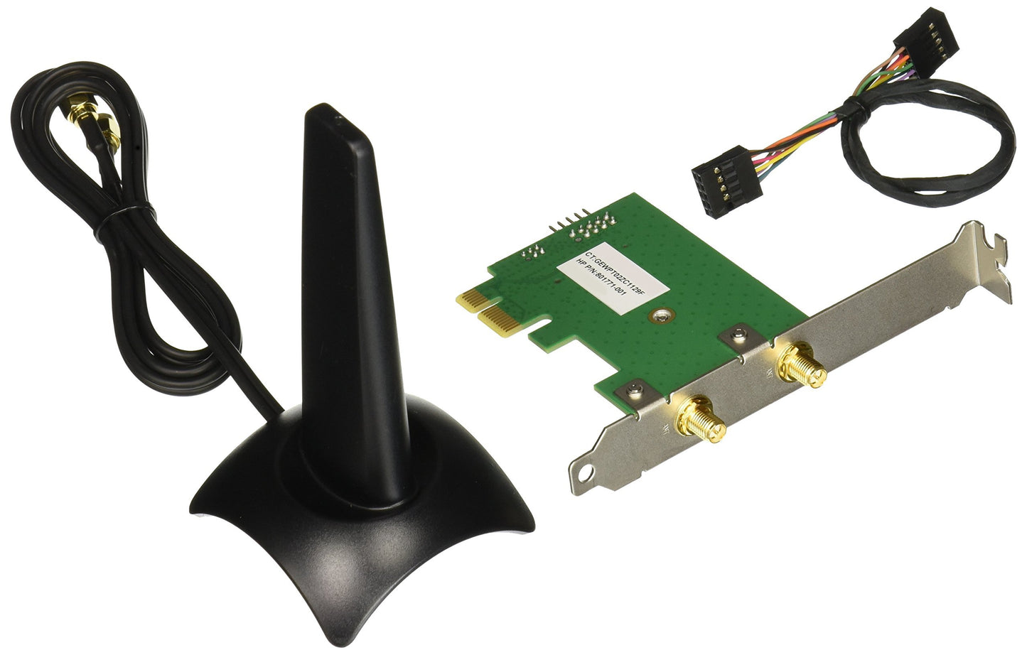 HP N4G85AT Dual Band Wireless AC 7265 Network Adapter PCI Express mini Card 802.11 B/A/G/n, Black/Silver