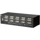 StarTech.com SV431DD2DU3A 4-Port DVI KVM Switch, Dual Monitor, TAA Compliant USB 3.0 KVM Switch