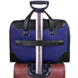McKlein 18567 USA Harpswell 17" Nylon Dual Compartment Laptop Briefcase Navy