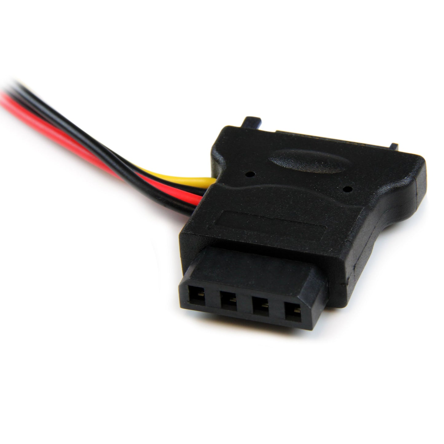 StarTech.com SATA to LP4 Power Cable Adapter with 2 Additional LP4 - Power Adapter - 4 pin Internal Power (F) to SATA Power (M) - 5.9 in - Black - LP4SATAFM2L