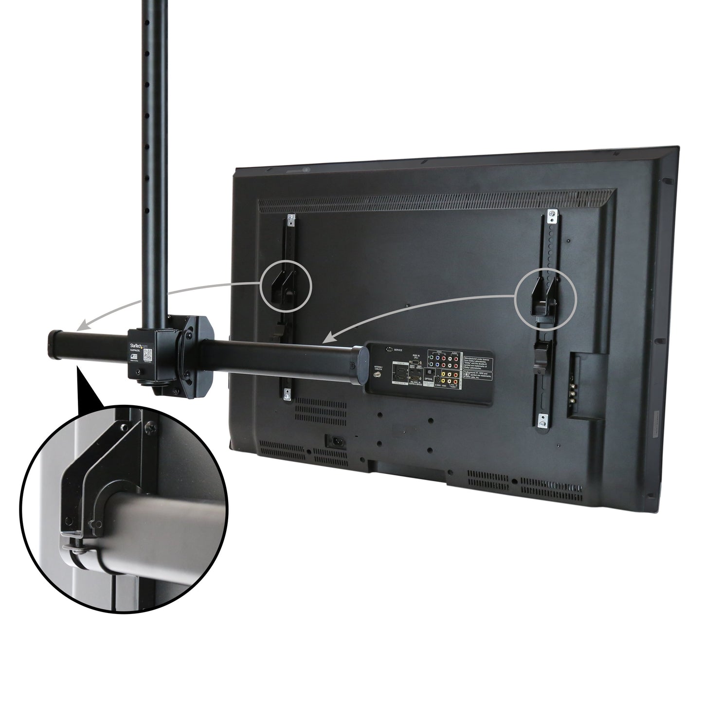 StarTech.com Tilting TV Wall Mount - Heavy Duty Steel - Supports Monitors 30" to 70"- TV Mount - VESA Wall Mount - Monitor Mount
