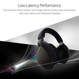 ASUS ROG Strix Fusion Wireless Gaming Headset for PC and Playstation 4 (PS4) with Dual Channel 2.4GHz Wireless Mini Dongle, Digital Microphone with Auto Mute, and Touch Controls