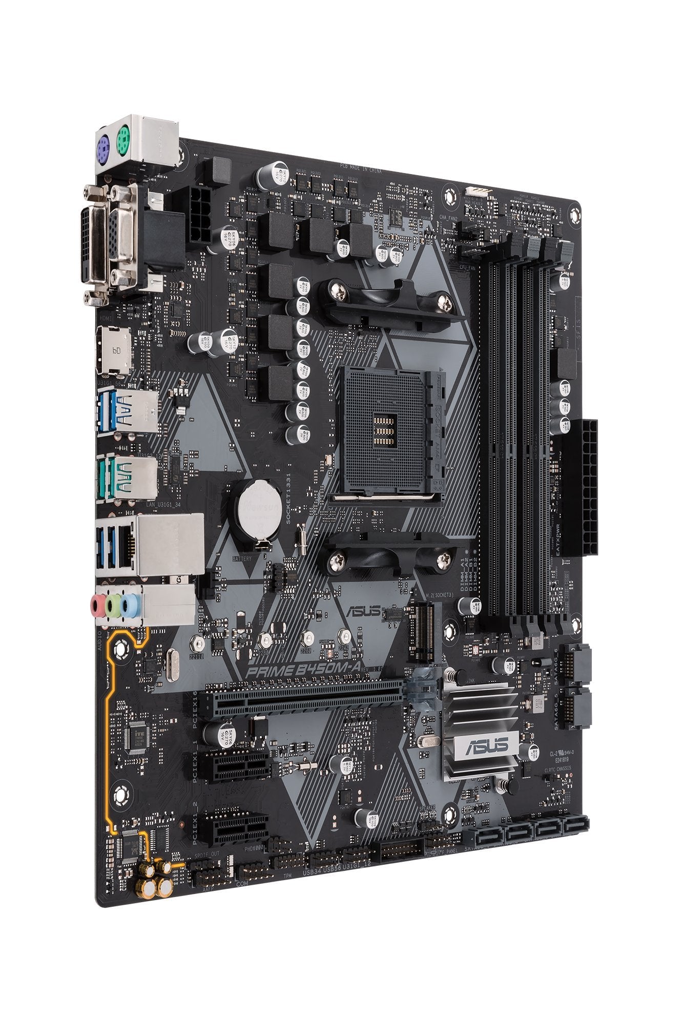 Asus Prime B450M-A/CSM AMD Ryzen 2 AM4 DDR4 HDMI DVI VGA M.2 USB 3.1 Gen2 mATX Motherboard