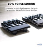 Matias Old Model Ergo Pro Keyboard for PC, Low Force Edition