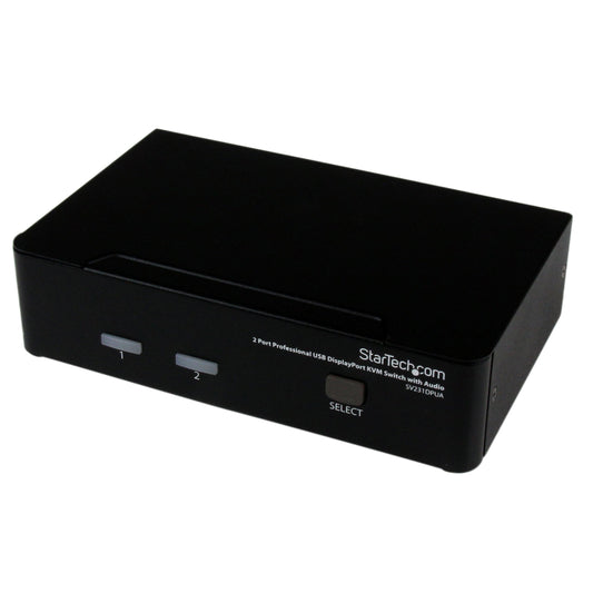 StarTech.com SV231DPUA 2-Port Professional USB DisplayPort KVM Switch with Audio