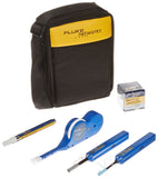Fluke Networks NFC-KIT-CASE-E Enhanced Fiber Optic Cleaning Kit, Fiber Tester Accessory