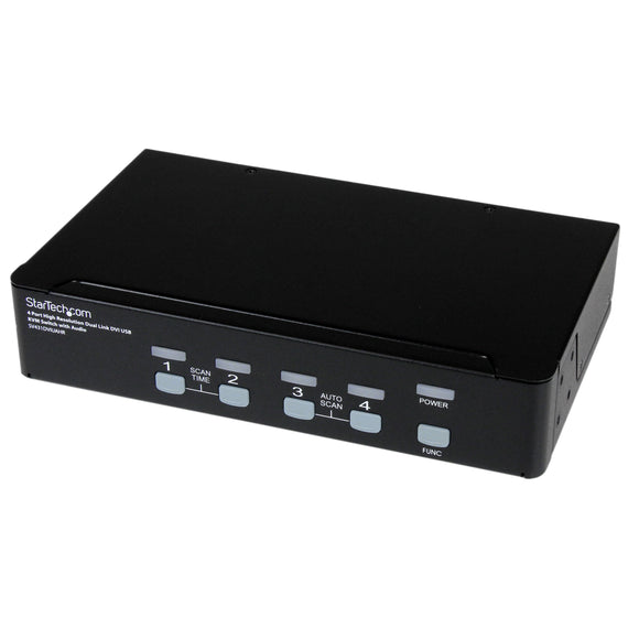 Startech.Com SV431DVIUAHR 4 Port High Resolution USB Dvi Dual Link Kvm Switch with Audio