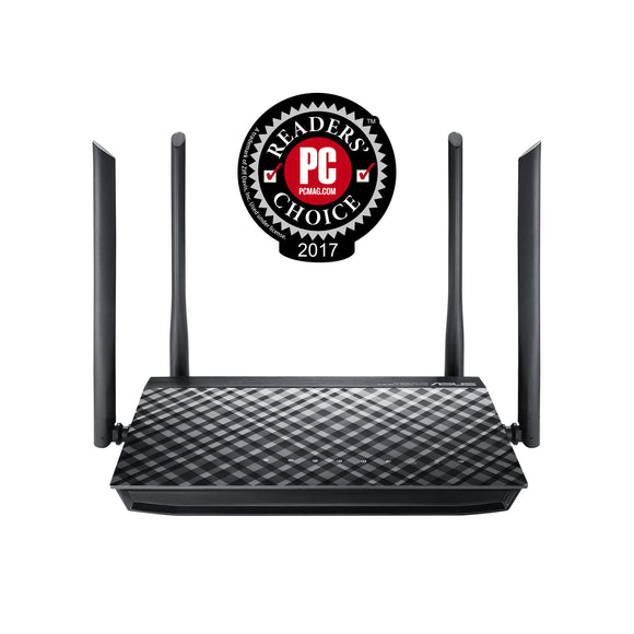 Asus RT-AC1200G/CA RT-AC1200G-AC1200 Dual-Band Wi-Fi Router with Four 5dBi Antennas