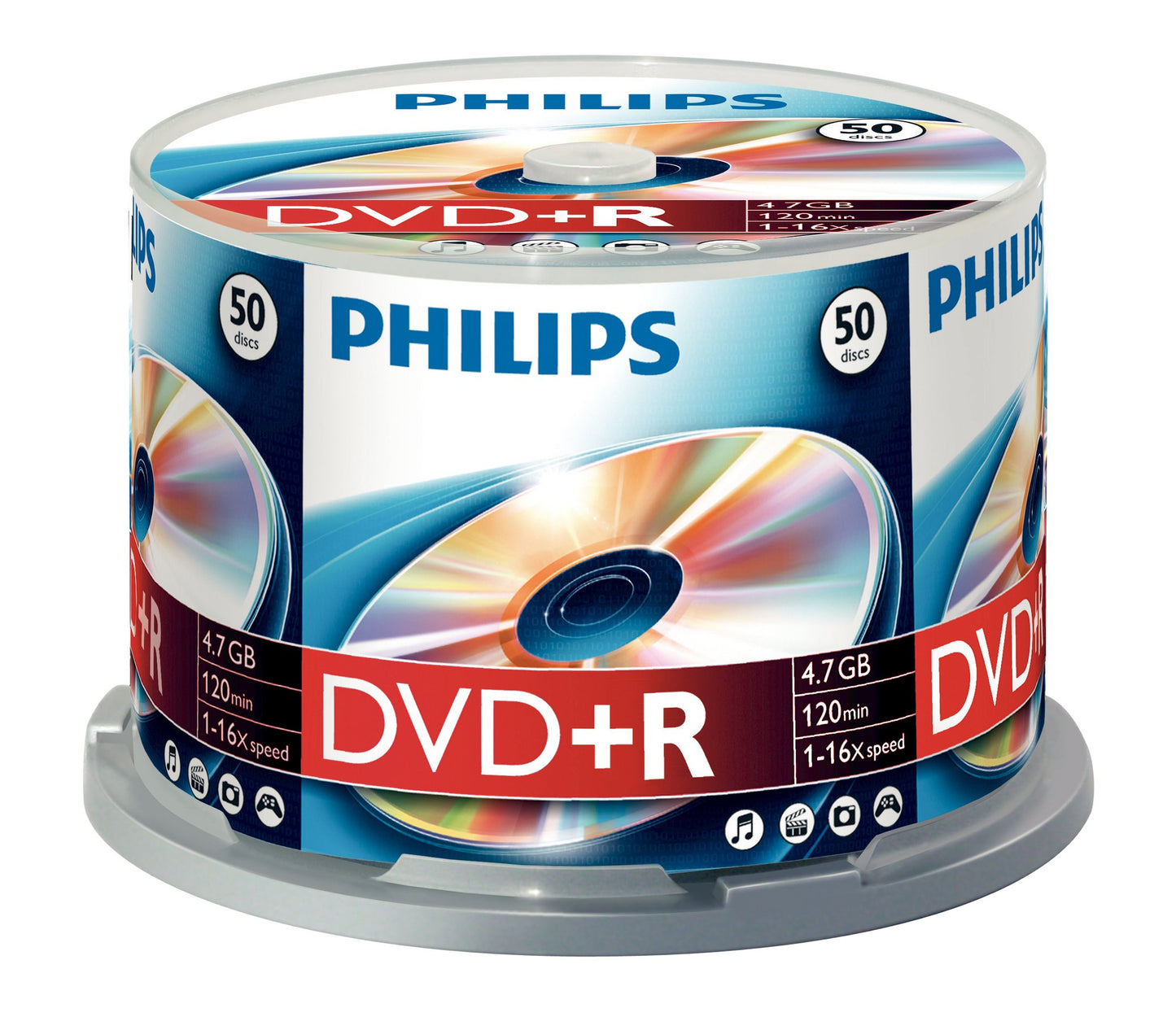 50pk Dvdr 16x 4.7gb 120min Cake Box (vf)