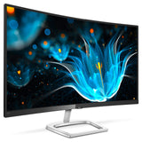 Philips 328E9FJAB 32" Curved Frameless Monitor, 2K QHD 1440P, 122.6% sRGB & 102% Ntsc, FreeSync, HDMI/DisplayPort/VGA, Vesa