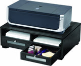 Victor 1130-5 Midnight Black Collection Printer Stand, Painted Wood in Matte Black Finish