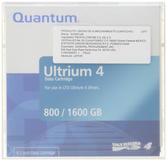 Quantum LTO Ultrium 4 Media Cartridge