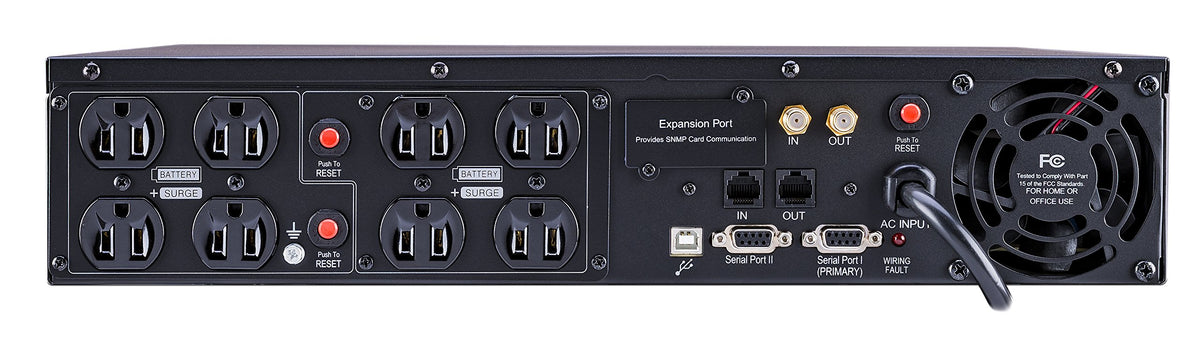 CyberPower CPS1500AVR Smart App LCD UPS System, 1500VA/900W, 8 Outlets, AVR, 2U Rack/Tower