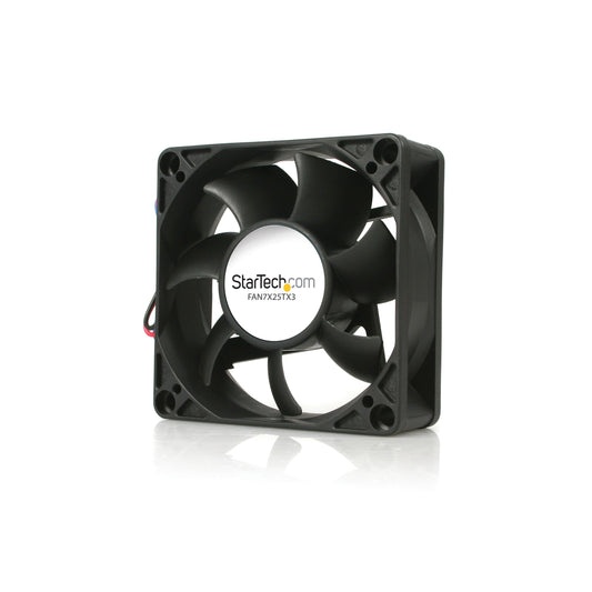 StarTech.com 70x25mm Replacement Ball Bearing PC Case Fan w/ TX3 Connector - 3 pin case Fan - TX3 Fan - 70mm Fan (FAN7X25TX3)
