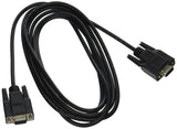 C2G 52039 DB9 F/F Serial RS232 Null Modem Cable, Black (10 Feet, 3.04 Meters)