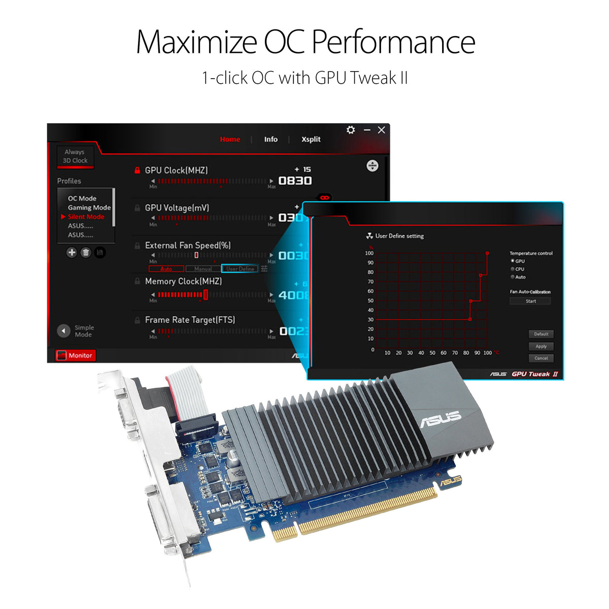 ASUS GeForce GT 710 1GB GDDR5 HDMI VGA DVI Graphics Card (GT710-SL-1GD5-BRK)