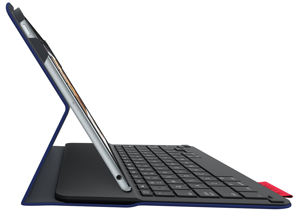 Logitech Type+ Protective Case with Integrated Keyboard for iPad Air 2, Dark Blue - Smooth Surface