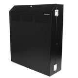 StarTech.com Wall-Mount Server Rack with Dual Fans and Lock - Vertical Mounting Rack for Server - 4U (RK419WALVS)