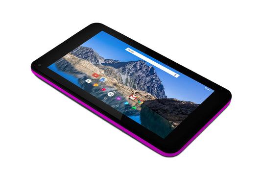 Ematic EGQ373PR 7" 16GB Android 7.1 Nougat Tablet with Sleeve & Headphones
