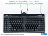 Kinesis Freestyle2  Keyboard for PC, Us English, Black, 9 Inch Separation and VI