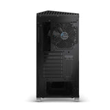 Fractal Design Vector Rs Blackout - RGB - Mid Tower Computer Case - ATX - Optimized for High Airflow and Silent Computing - PSU Shroud - Modular Interior - Water-Cooling Ready - Tempered Glass