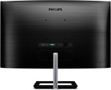 Philips Computer Monitors 322E1C 32" Super-Curved Frameless Monitor, Full HD VA, 104% sRGB, Adaptive-Sync 75Hz, VESA, 4Yr Advance Replacement Warranty, Black/Silver