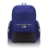 McKlein 18367 USA Cumberland 17" Nylon Dual Compartment Laptop Backpack Navy