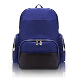 McKlein 18367 USA Cumberland 17" Nylon Dual Compartment Laptop Backpack Navy