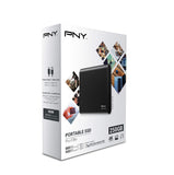 PNY Pro Elite 250GB USB 3.1 Gen 2 Type-C Portable Solid State Drive - (PSD0CS2060-250-RB)