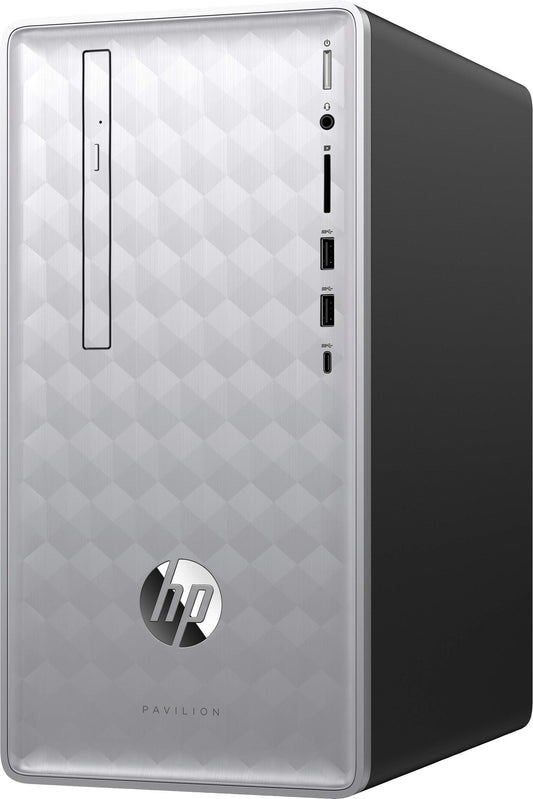 HP Pavilion Desktop (Intel Core i5, 8GB, 1TB HD, DVD Writer, Windows 10 Home, Silver) 590-p0139